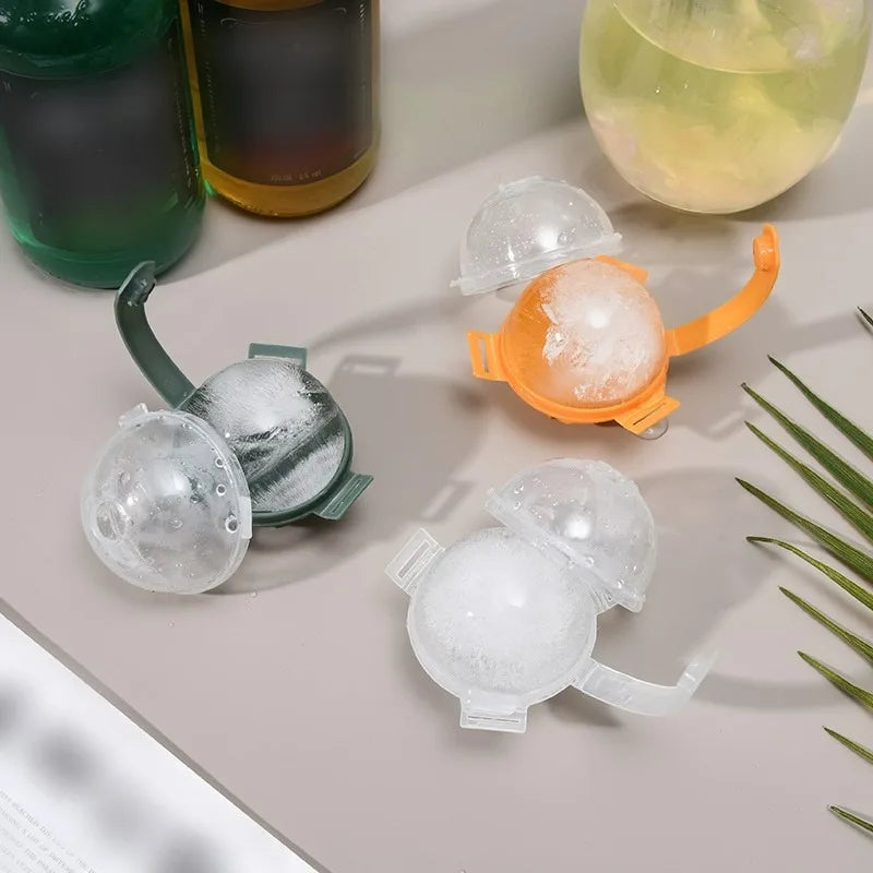 1/12x Round Ice Makers Ice Ball Mold Reusable Plastic Refrigerator Spherical DIY Moulds Kitchen Tools Quick Freezing Hockey Mold