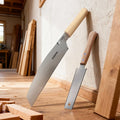 2pcs Japanese Pull Saw Set - Double-Side/Single Side Flush Cut Saw for Wood Cutting, Carpenters, Woodworkers
