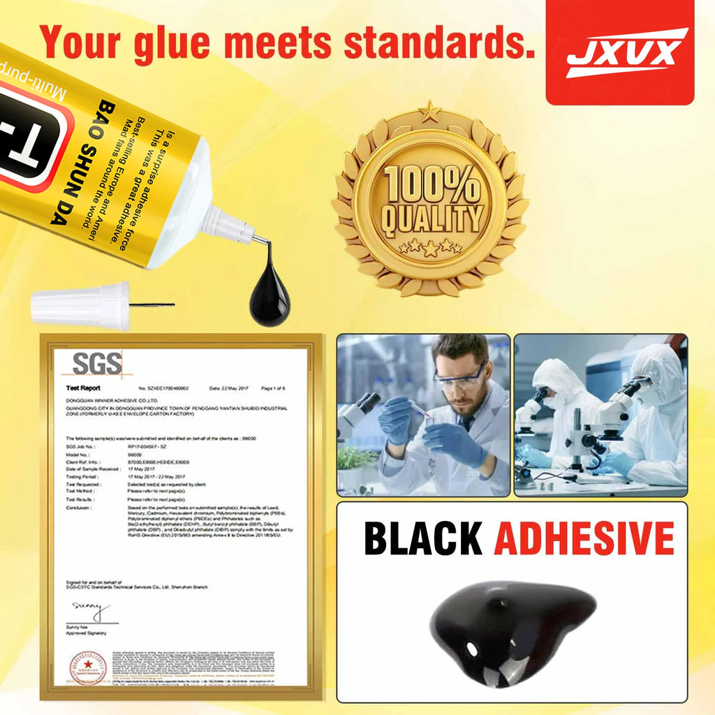 Jxvx 15/50/110ml Black T7000 Battery Cover Mobile Phone Tablet Repair Lcd Frame Adhesive Electronic Component Glue