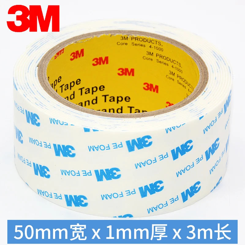 3M Strong Foam Double-Sided Adhesive 1600T Non-Trace High Viscosity Tape High Temperature Resistant Waterproof Adhesive Tape