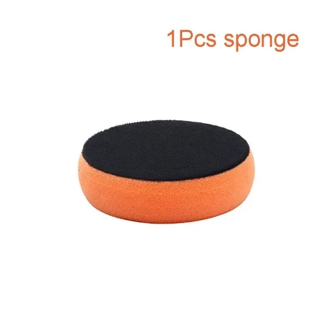 4 Inch Foam Wax Applicator Pads with Red Handle Soft Sponge Polishing Pads for Car Cleaning and Paint Maintenance