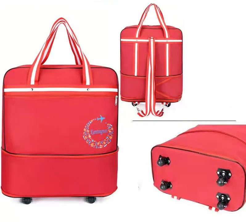 Air Checked Bag Luggage Travel Universal Wheel Foldable  Moving Storage  Oxford Waterproof  Packing Cubes