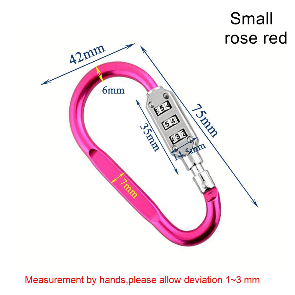 Code Number Lock 3 Digit Dial Combination Padlock Luggage Zipper Bag Backpack Handbag Suitcase Drawer Outdoor Firm Durable Locks