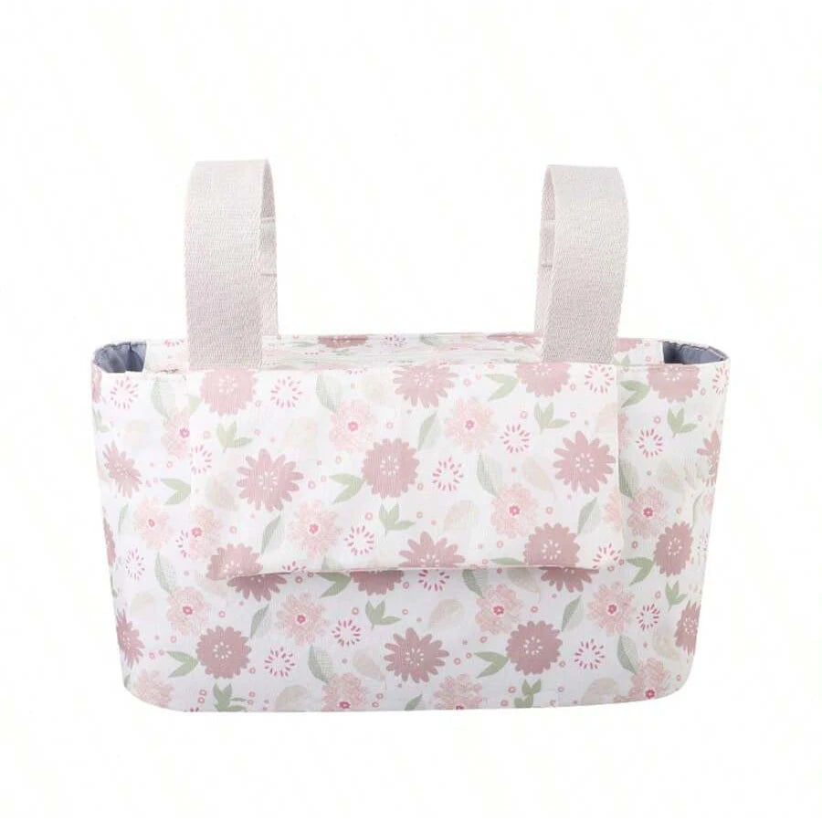 Large Capacity Baby Stroller Bag Hanging With Multiple Pockets Stroller Storage Hanging Bag Oxford cloth Magnetic Button