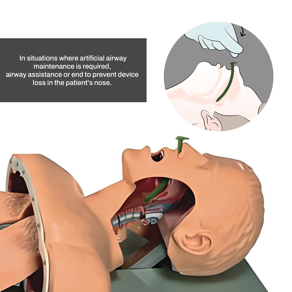 RHINO RESCUE Nasopharyngeal Airway, NPA Nasal Airway 28 FR. with Lubricants (2-Pack)
