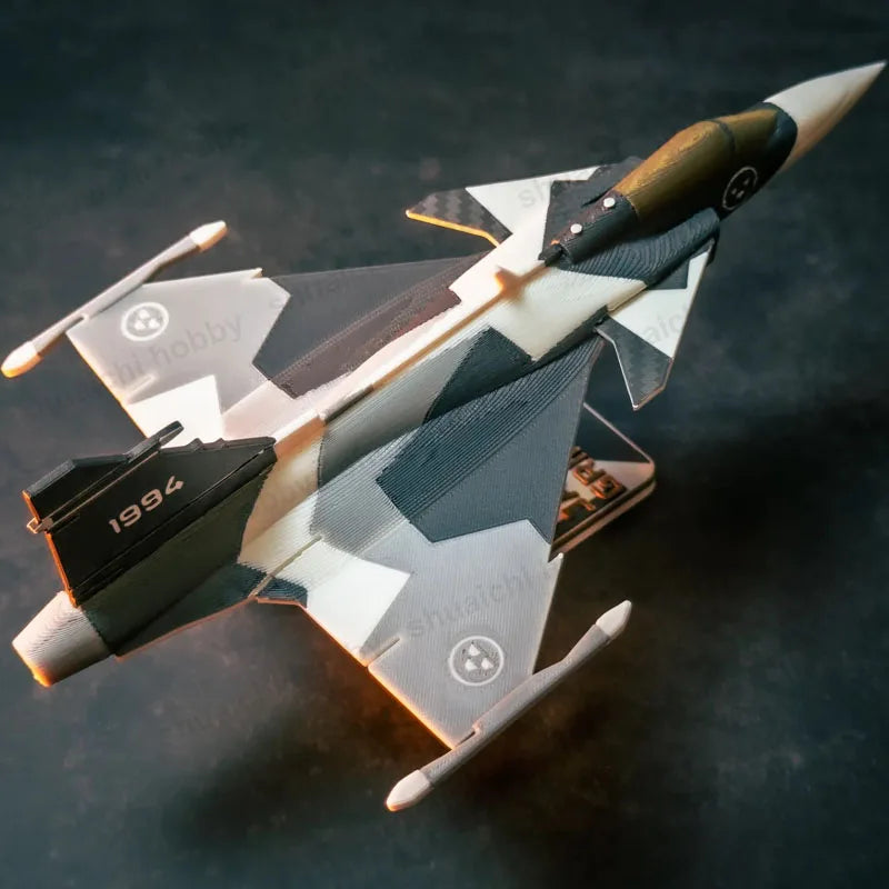 1Set JAS 39 Gripen Light Multipurpose Fighter Aircraft Model Kit 1/76 Scale Fourth-Generation Aircraft Parts for Assembly Hobby