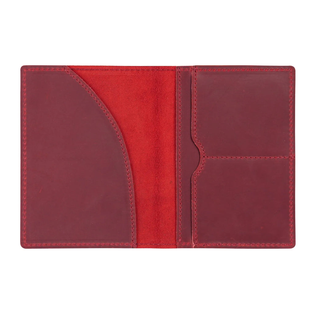 Leather Passport Holder for Travel Essentials, Slim Passport Cover Case Travel Wallet Bifold Credit Card Bag for Women Men
