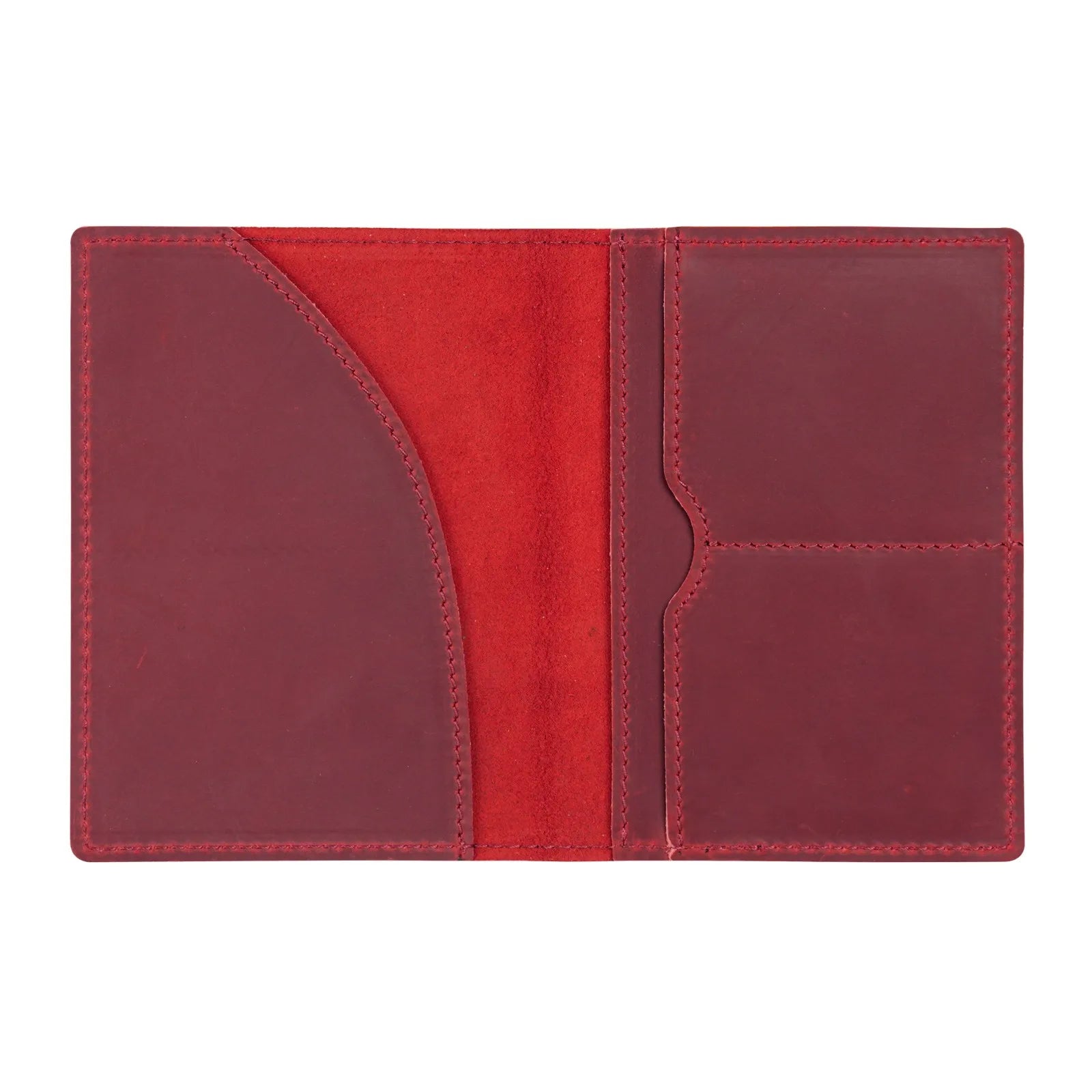 Leather Passport Holder for Travel Essentials, Slim Passport Cover Case Travel Wallet Bifold Credit Card Bag for Women Men