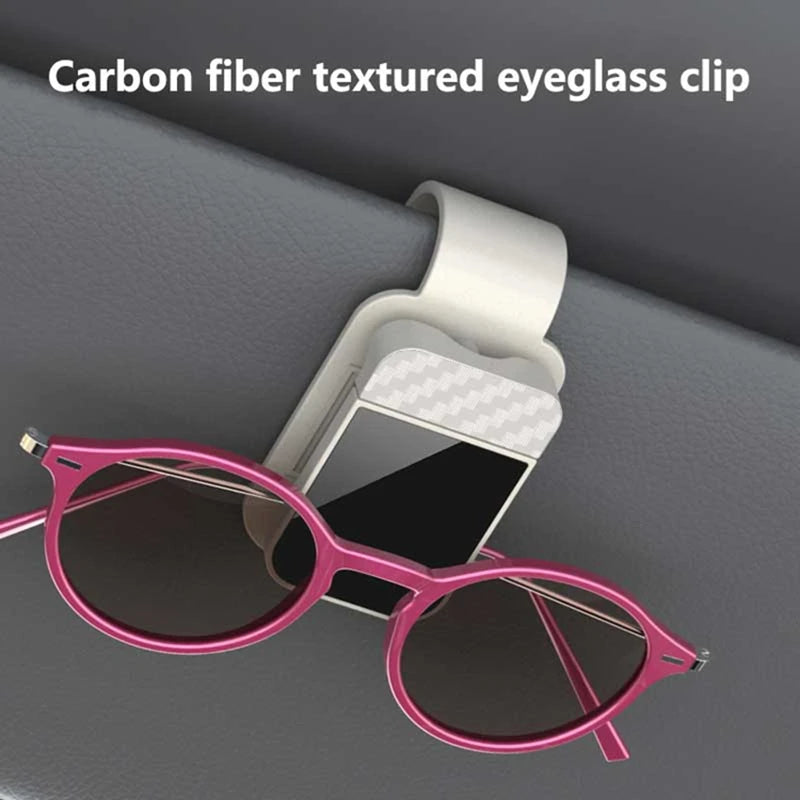 Multifunctional Car Sun Visor Clip Car Sunglasses Clip Sun Visor Glasses Card  Holder Eyeglasses Hanger Car Interior Accessories