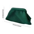 Summer Beach Clutch Bag for Women Woven Crochet Handbags Purses Knitting Dumpling Clutch Ruched Cute Cloud Casual Colorblock Bag