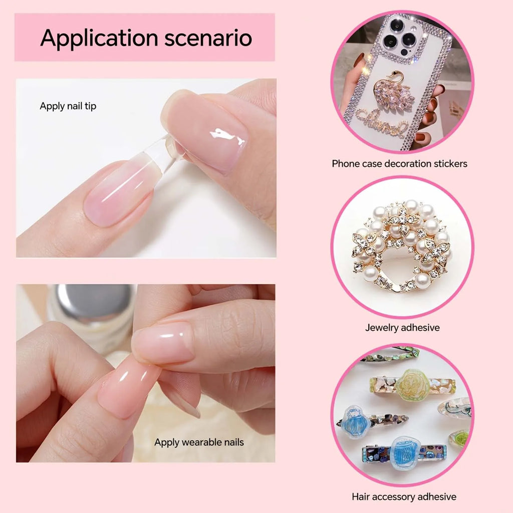 25PCS 15mL B7000 Clear Precision Cement, Adhesive Glue Transparent with Pinpoint Applicator, for Beading, Watch and Lens Repair.