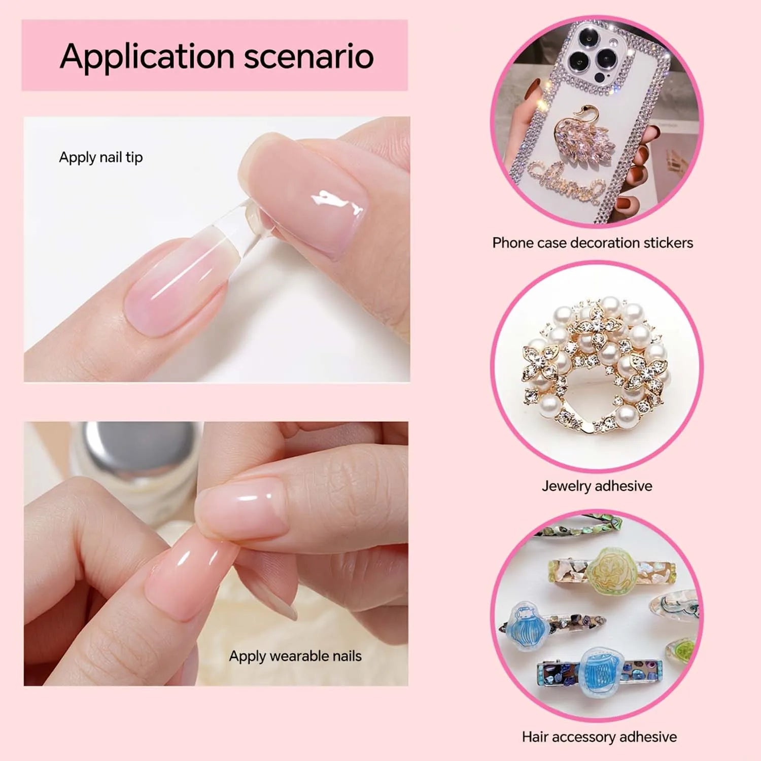 25PCS 15mL B7000 Clear Precision Cement, Adhesive Glue Transparent with Pinpoint Applicator, for Beading, Watch and Lens Repair.