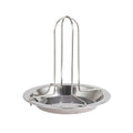 Stainless Steel Vertical Chicken Roaster Stand with Drip Tray Oven Grill Tools for Roasting Chicken Turkey Duck Kitchen Supplies