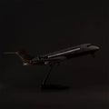 47cm Commercial Toy Model Arj21 Plane Model Civil Aviation Airplane Airliner Ornament With Wheels And Lights Home Decor