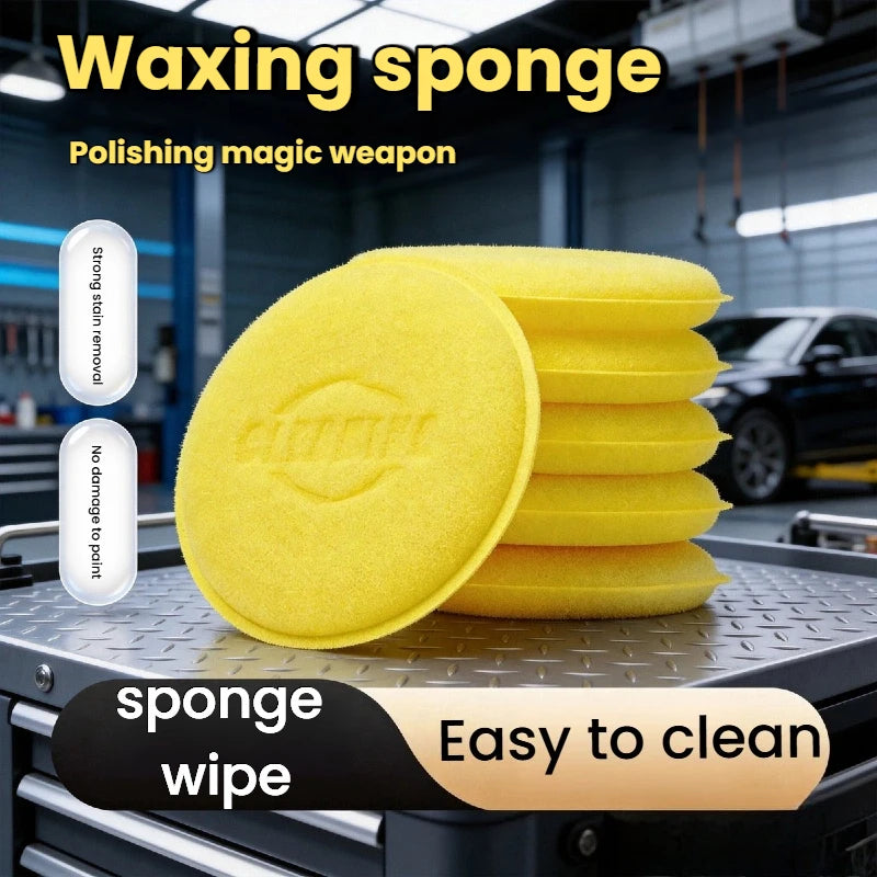 High Density Foam Applicator Pads for Car Waxing Polishing Premium Round Sponge for Auto Detailing Sealant Application