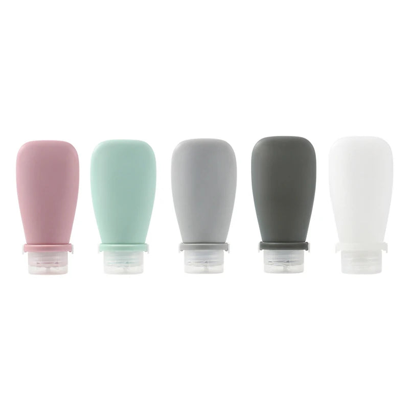 30/60/90ml Silicone Travel Bottles Leak Proof Squeezable Refillable Containers Cosmetic Tube For Lotion Soap Liquids Bottling