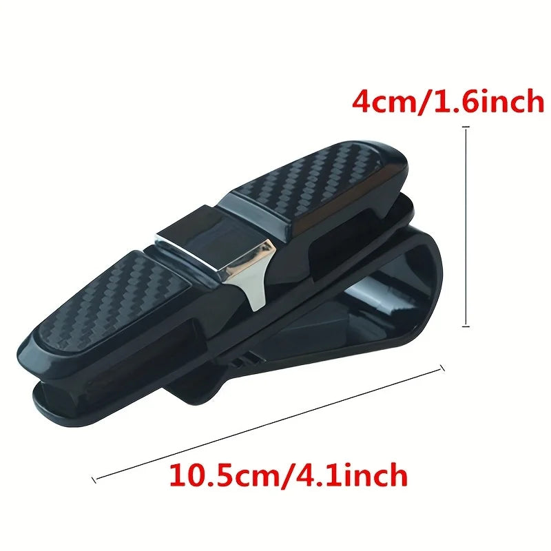 4 pieces of car sunshade sunglasses clips, portable eyewear holders, universal car sunshade ticket holders