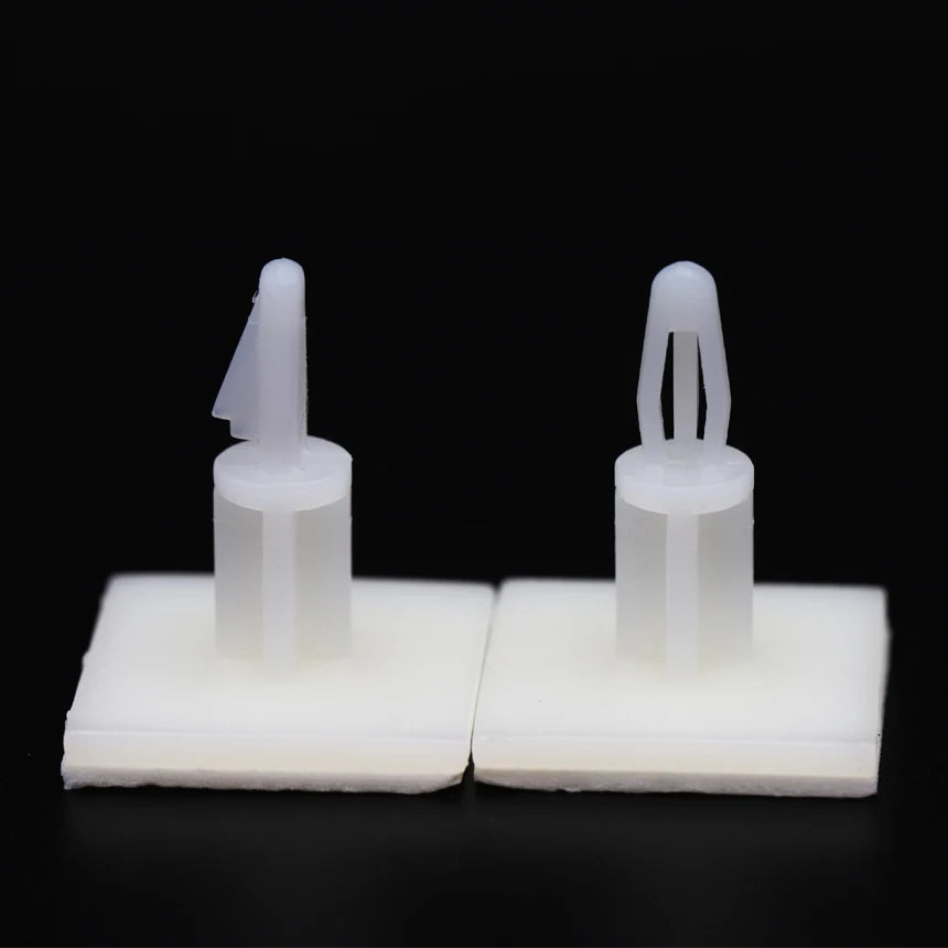 ASS-5/6/8/10/13/16 20*20mm Nylon 4mm Bore PCB Board Support Holder Locking Snap-In Fixed Pillar Adhesive Column Spacer Standoff