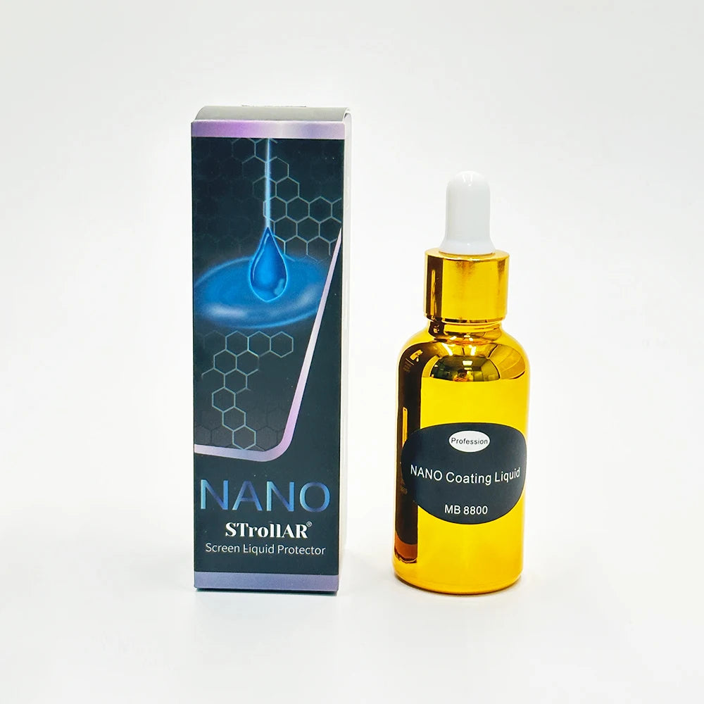 Nano Liquid Solution,Liquid Film Glass Coating Agent Repair Nano Oleophobic Hydrophobic for Mobile Phone Smart Watch