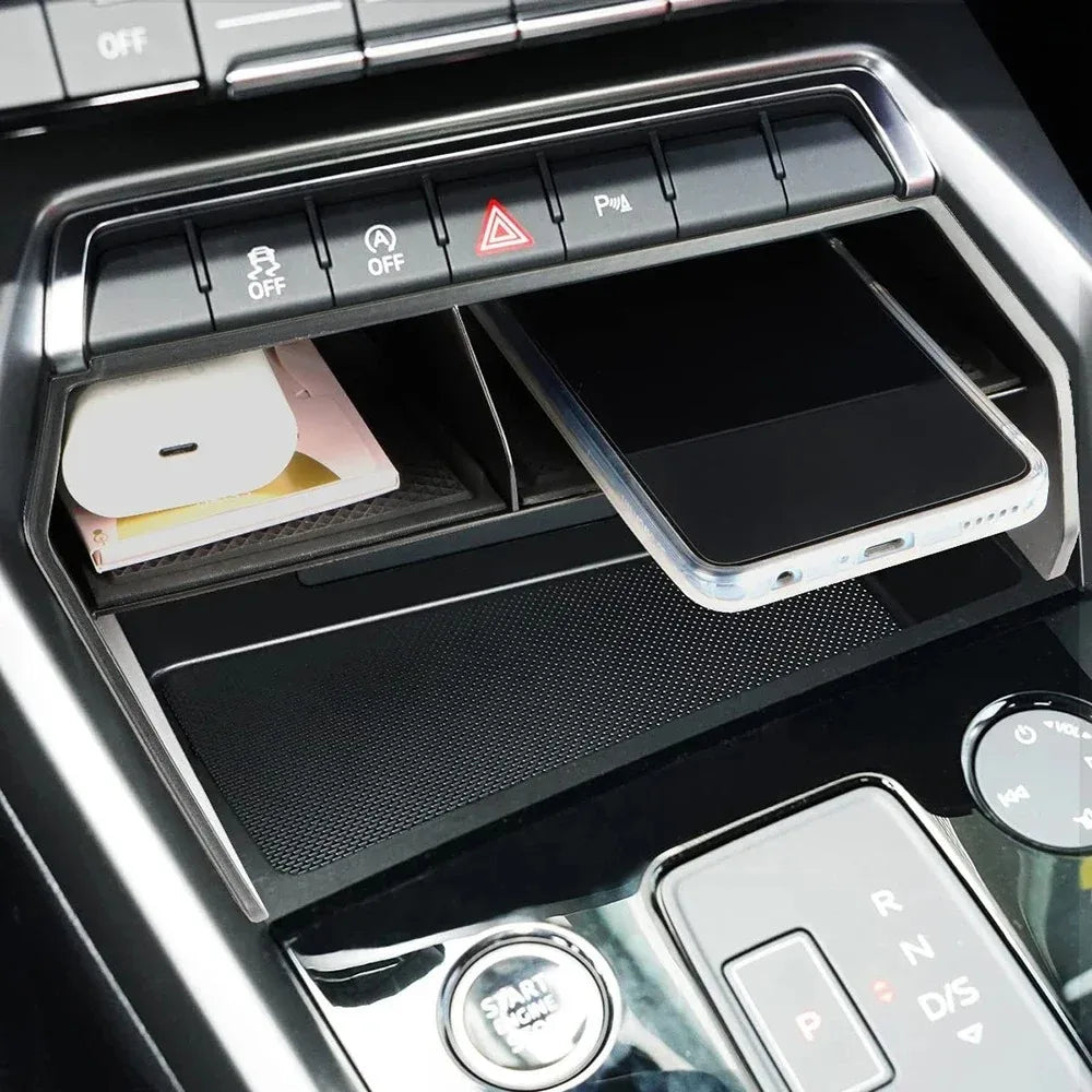 LHD Central Console Storage Box For Audi A3 8Y Sportback Sedan Car Organizer Container Tray