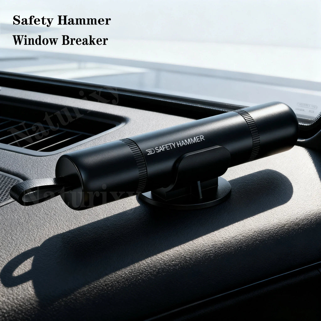 Aluminum Alloy Car Safety Rescue Hammer Automatic Seat Belt Cutter Window Breaker Emergency Rescue Tool