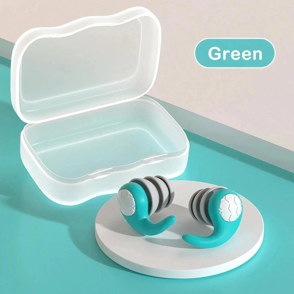 Sleep Noise Cancelling Ear Plug Soft Silicone Soundproof Sleep Aid Earplugs for Airplane Travel Anti-Noise Earplugs Repeatable