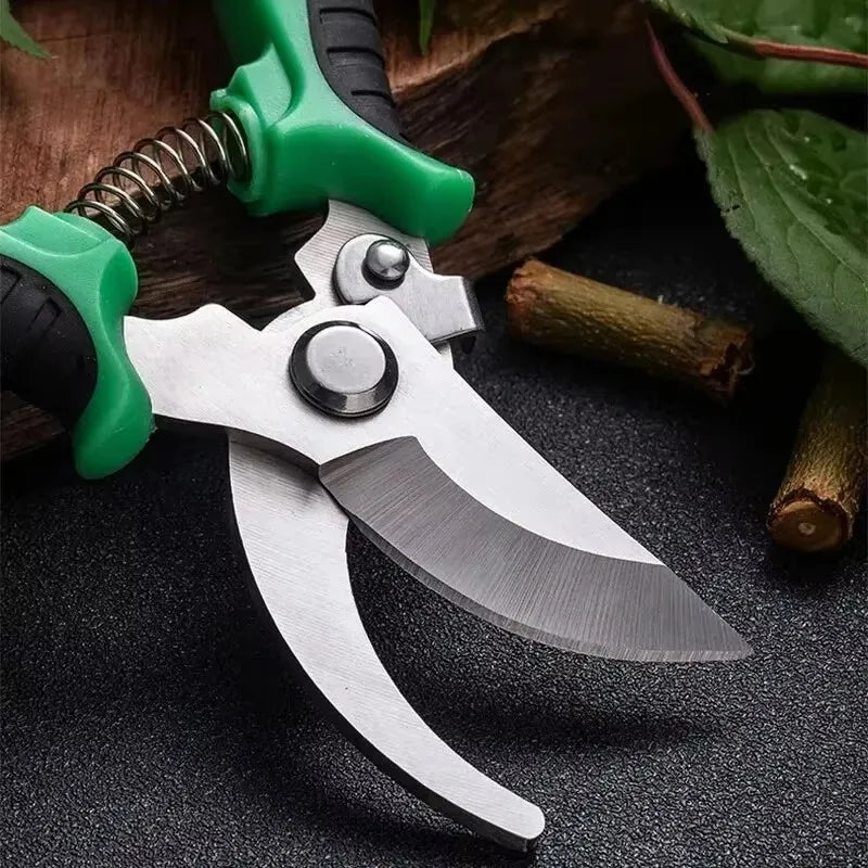 Stainless Steel Gardening Shears, Multi-Purpose Pruner for Trimming, Fruit Picking & Grafting, Sharp & Durable Tool