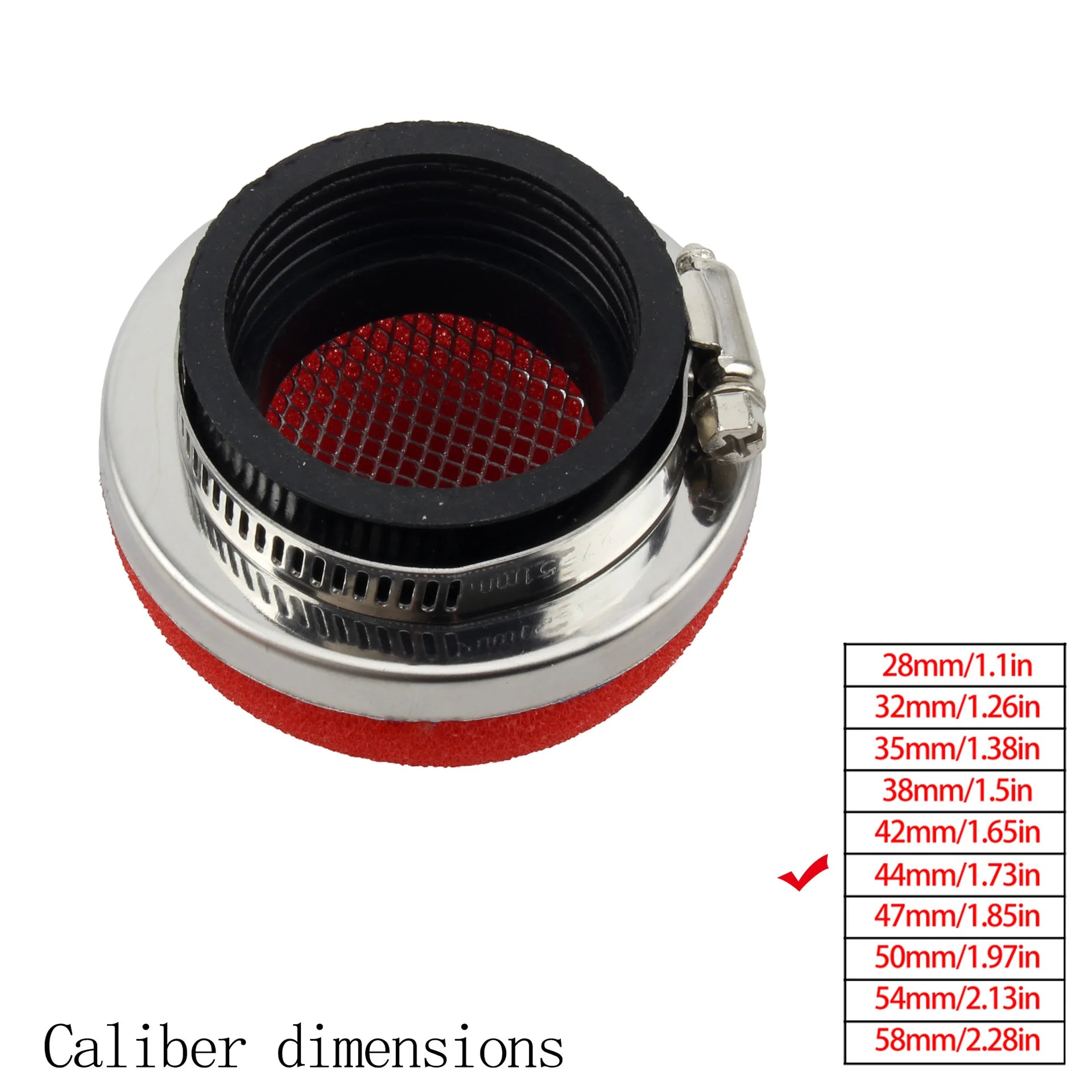 Motorcycle 28/32/35/38/42/45/50/54/58 MM Stright Foam Air Filter Sponge Cleaner Moto Scooter Motocross Dirt Bike Accessories