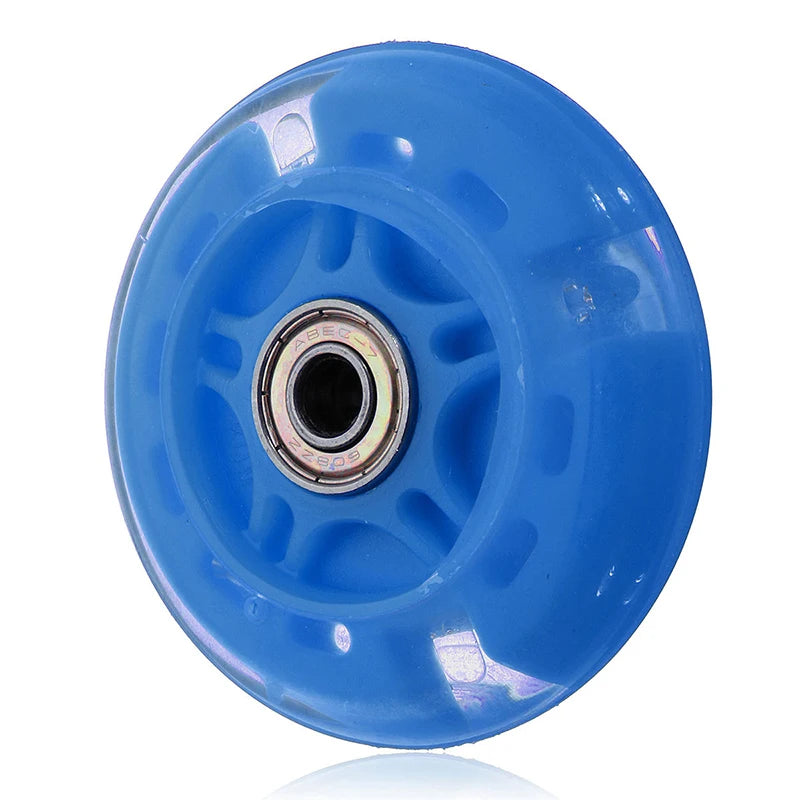 Mute Wheel Night PU+metal Parts Toy 1pc Accessories Bearing Car Flashing For Scooter Mini 80mm High Quality New