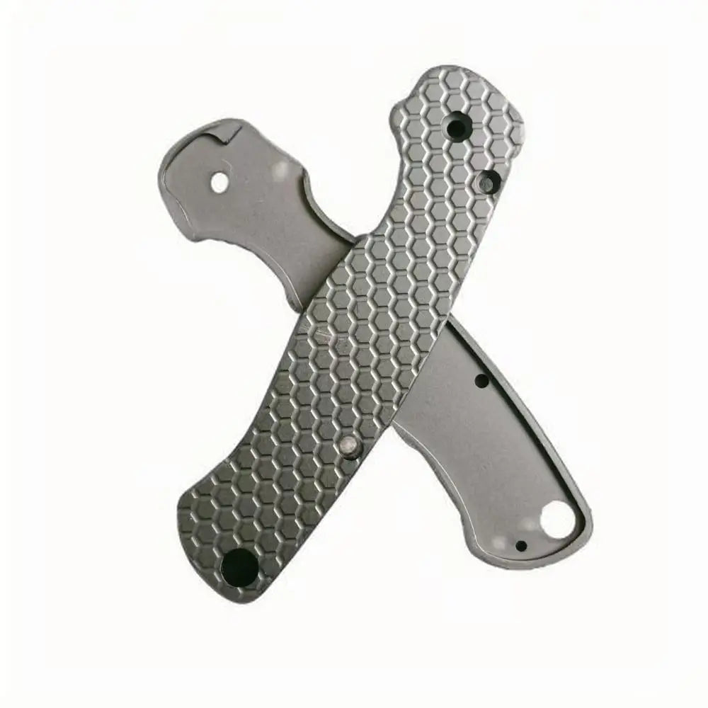 1 Pair Aluminum Alloy Knife Handle Scales for Spyderco C81 Para 2 Folding Knives