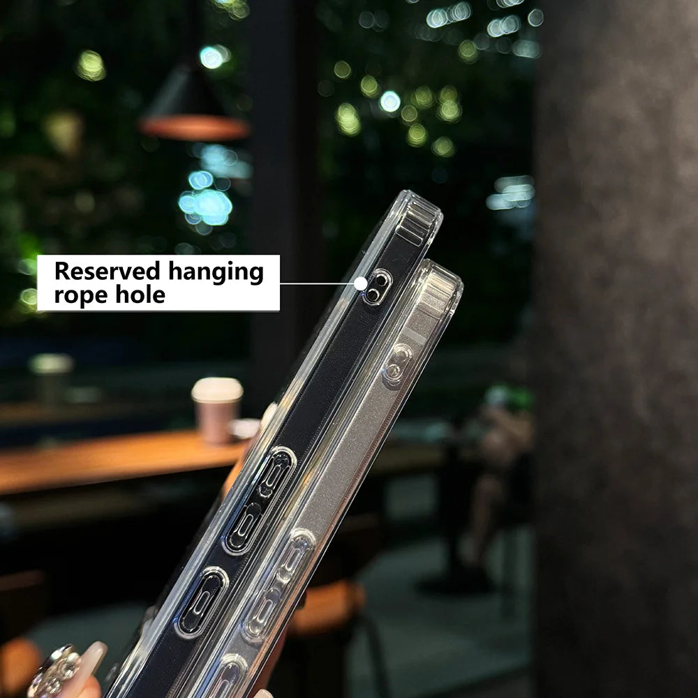Bling Glitter Transparent Wireless Charge for Magsafe Phone Case For Google Pixel8 A Pro 9Pro XL Magnetic Clear Shockproof Cover
