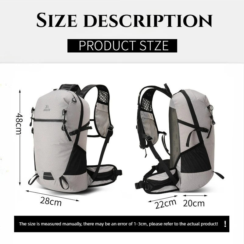 Outdoor Hiking Backpack 25L Large Capacity Sports Bag  Nylon Waterproof Wear-resistant Backpack for Climbing Traveling Dry Bag