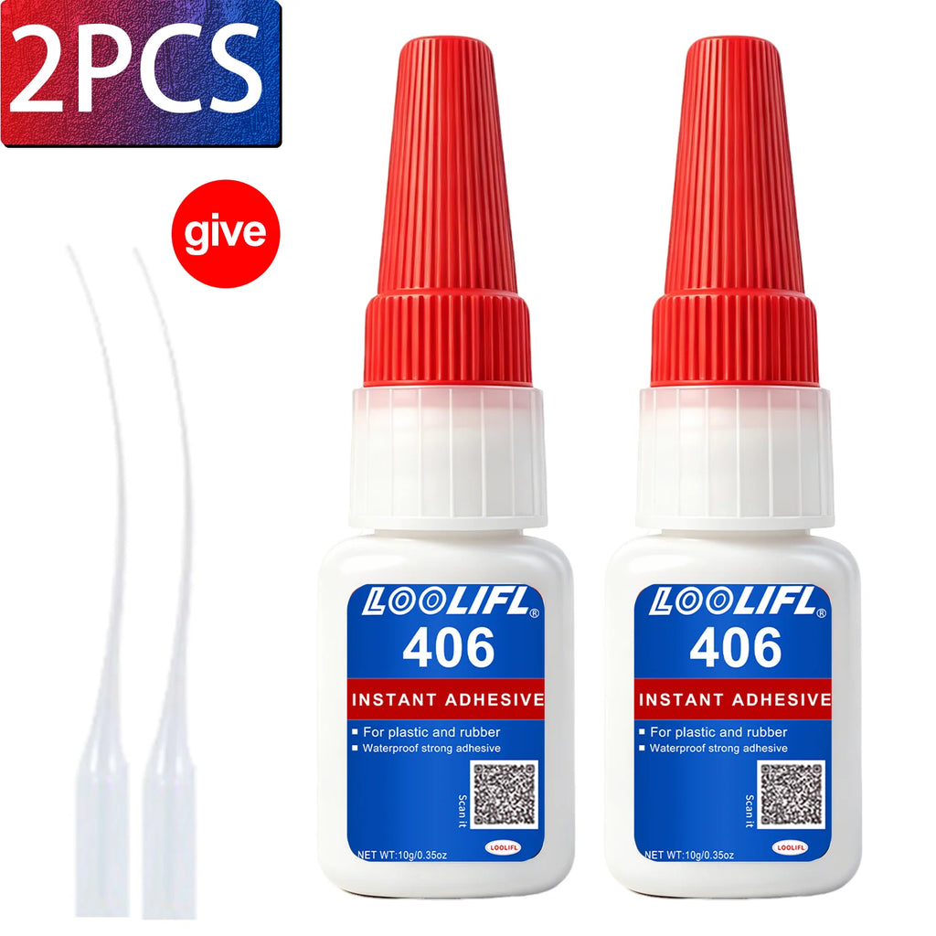 LOOLIFL 1-7Pcs Super Glue Instant Strong Universal Fast Dry Adhesive For Plastic Metal Ceramic Wood Glass Repair Bonding Tools