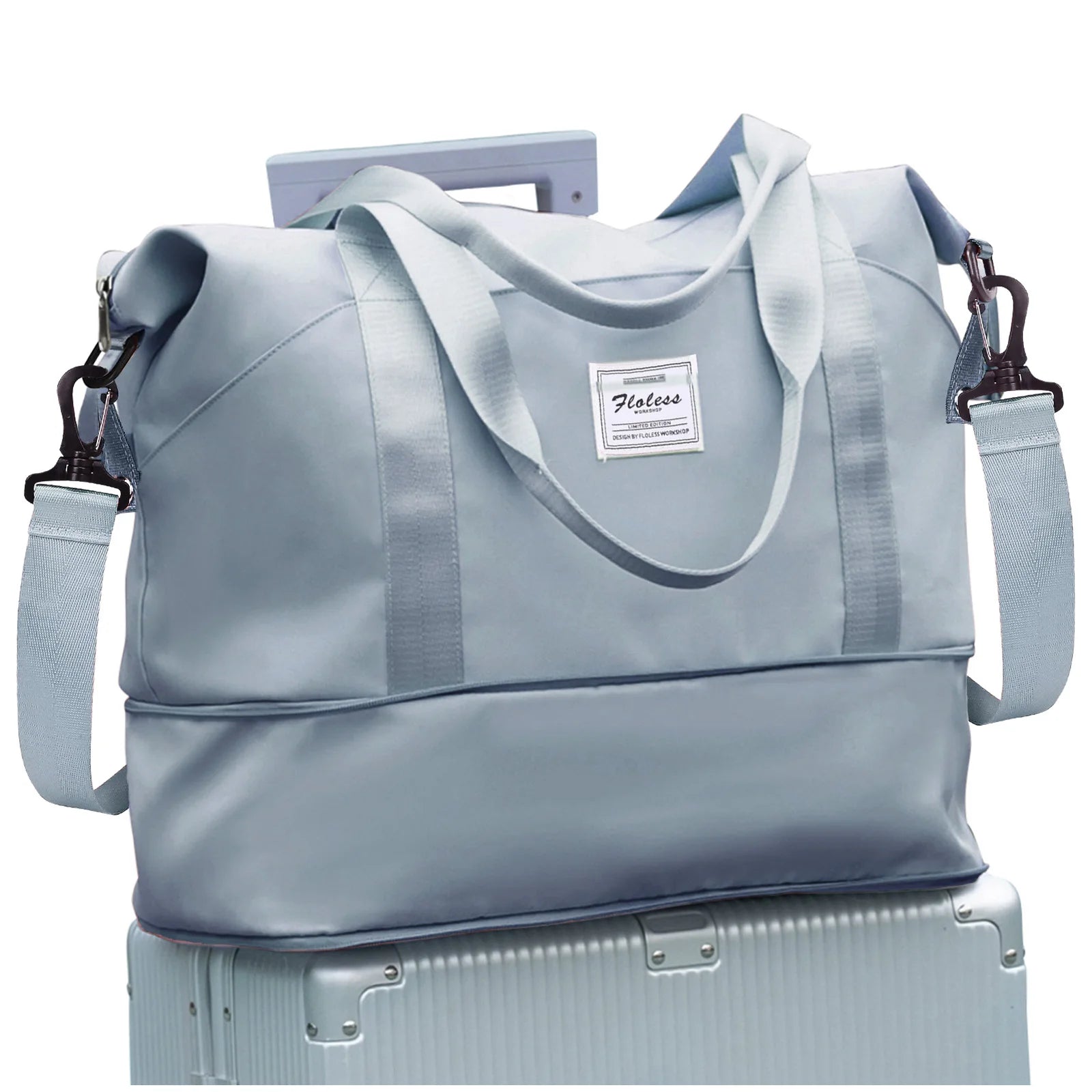 Expandable Travel Bag for Ryanair Easyjet, Hand Luggage Sport Bag Gym Bag, Large Capacity Foldable Travel Duffel Bag Weekend Bag