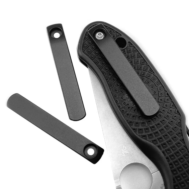 7 Colors CNC Titanium Alloy Made Knife One-piece Pocket Clip for Spyderco Para3 Lightweight Dragonfly Autonomy1 Manix 2 LW Watu