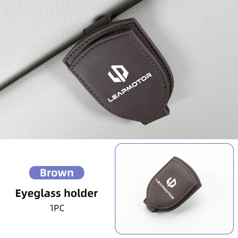 Sunglasses Holder Car Sunshades Magnetic Sunglasses Clip Ticket Clip For Leapmotor T03 S01 C11 C01 Leap Motor