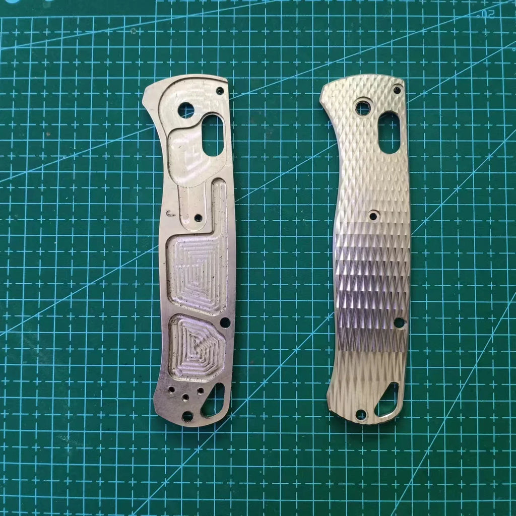 1 Pair Custom MadeTitanium Alloy Handle Scales for Benchmade Bugout 535 Knives