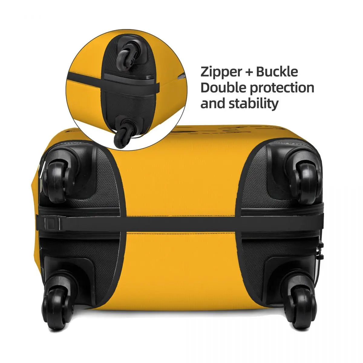 Custom W-Winnie Anime The Pooh Luggage Cover Fashion Suitcase Protector Covers Suit For 18-32 inch