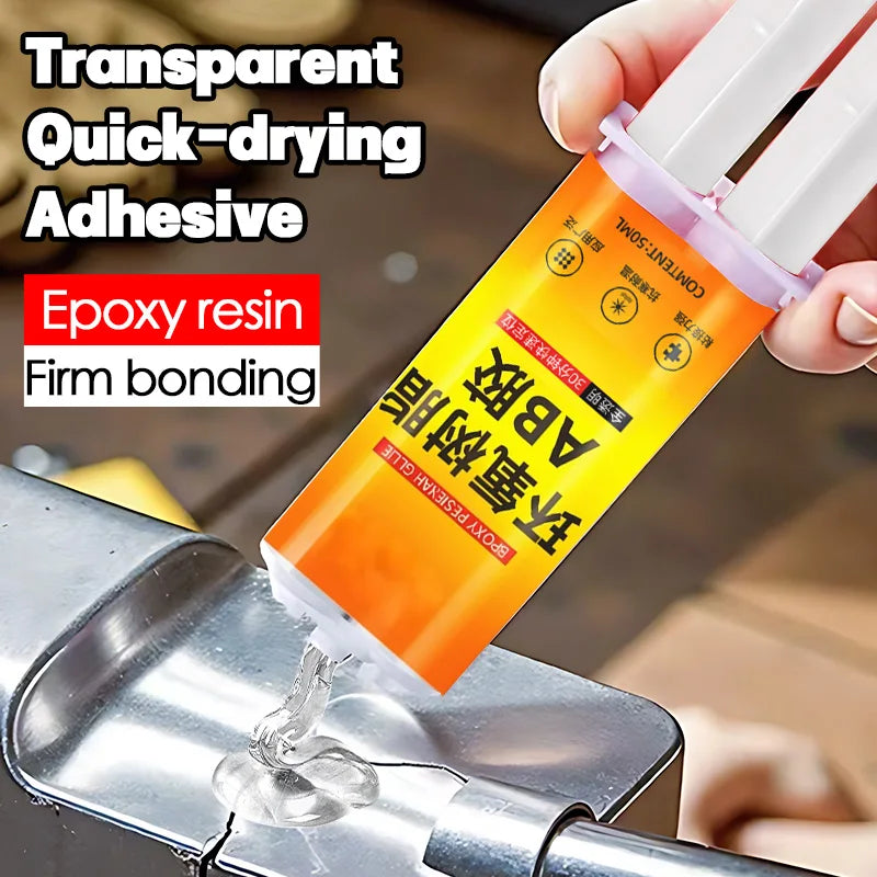 Epoxy Resin AB Glue Quick-drying Instant Adhesive for Leather Rubber Wood Metal Repair Strong Bond Sealant Liquid Adhesive