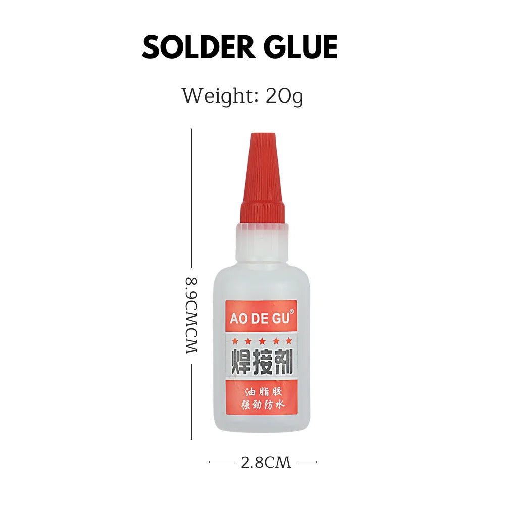 20g / 50g Universal Welding Super Glue Plastic Wood Metal Rubber Tire Shoes Repair Glue Soldering Extra Strong Adhesive