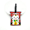 1pc/2pcs/3pcs Zhaocai Cat luggage tag pendant travel essential airport luggage anti loss ID tag luggage name unisex