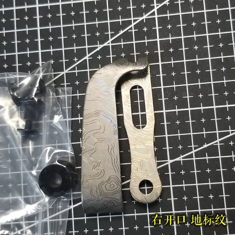 EDC Titanium Alloy Knife Back Clip Pocket Clip Survival Tactical Outdoor Supplies Multifunction Pocket Tools Clip EDC