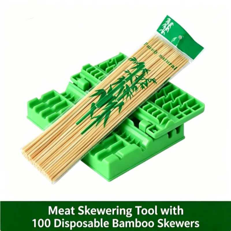 Bestseller Multifunctional Meat Skewer Machine Fast BBQ Kebab Maker Tool for Home Kitchen Outdoor Party Camping Picnic Barbecue