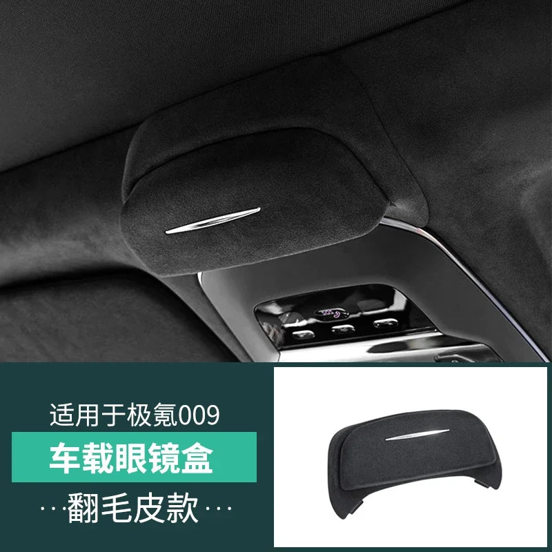 For ZEEKR 001/009 Car Glasses Case Sunglasses Protection Scratch-proof Storage Clip Car Roof Interior Modification Accessories