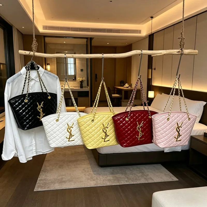 Retro Shopping Diaper Bag For Women Leather Crossbody Tote High End Minimalist Classic Designer Handbag Trendy Party Purse