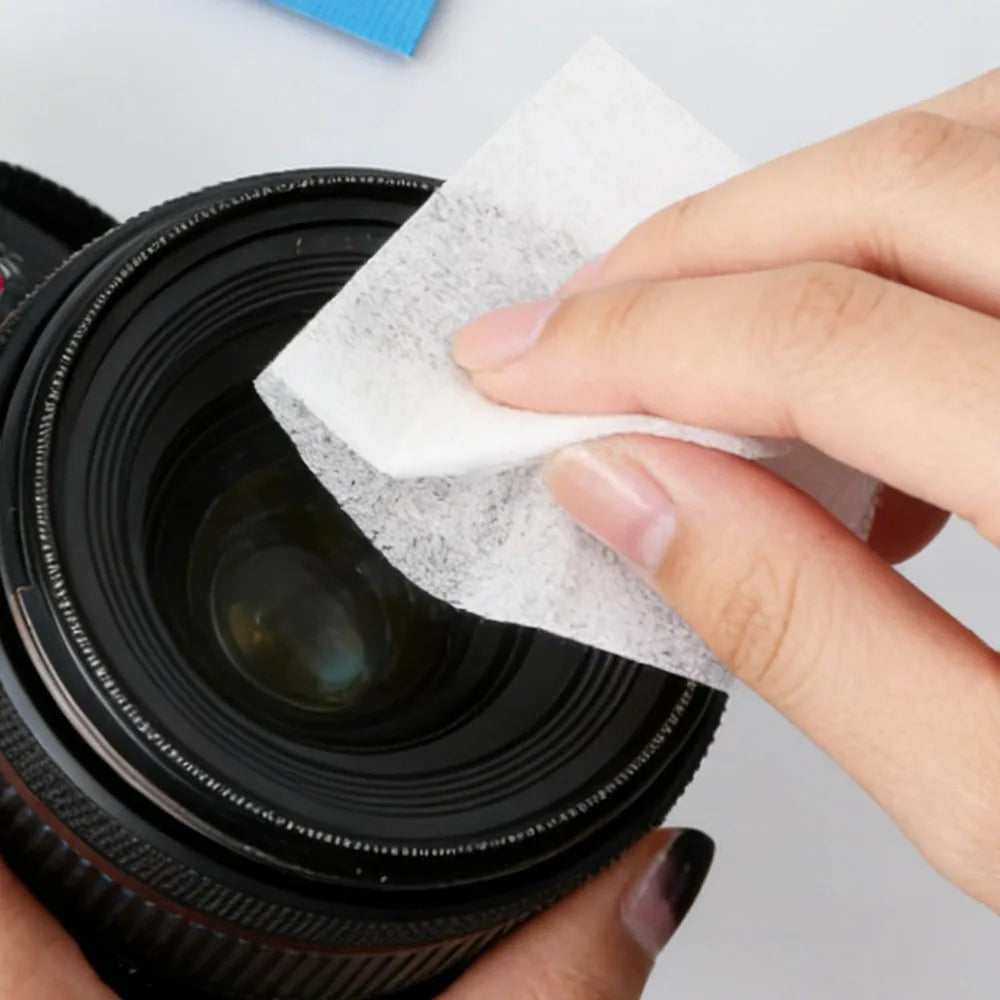 100-300Sheet Universal Lens Cleaning Tissue 10*7.5cm Camera Lens Cleaning Paper Soft Wipes Booklet for Phone/Lens/Optics Glasses