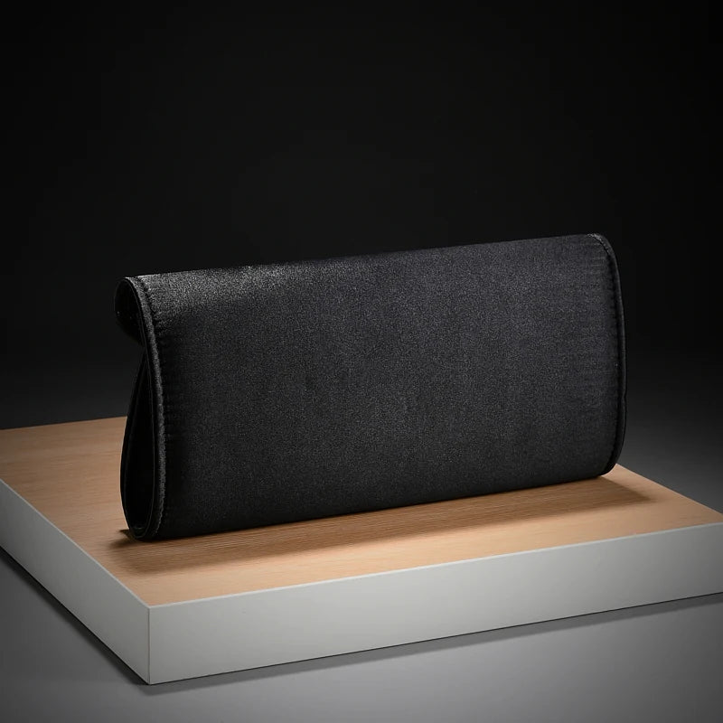 Retro High-End Rhinestone Chain Fold Design Handbag Cool Style Evening Bag for Party Wedding Dress Wholesale