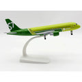 20cm A320 Siberian S7 Airlines Airplane Model Metal Replica Plane Model Simulation Passenger Aircraft Static Gift