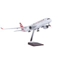 1/142 Scale 47cm Large Plane Model Air Mauritius A350 Resin Diecast Airplanes Building With Stand & Wheels Aviation Collection