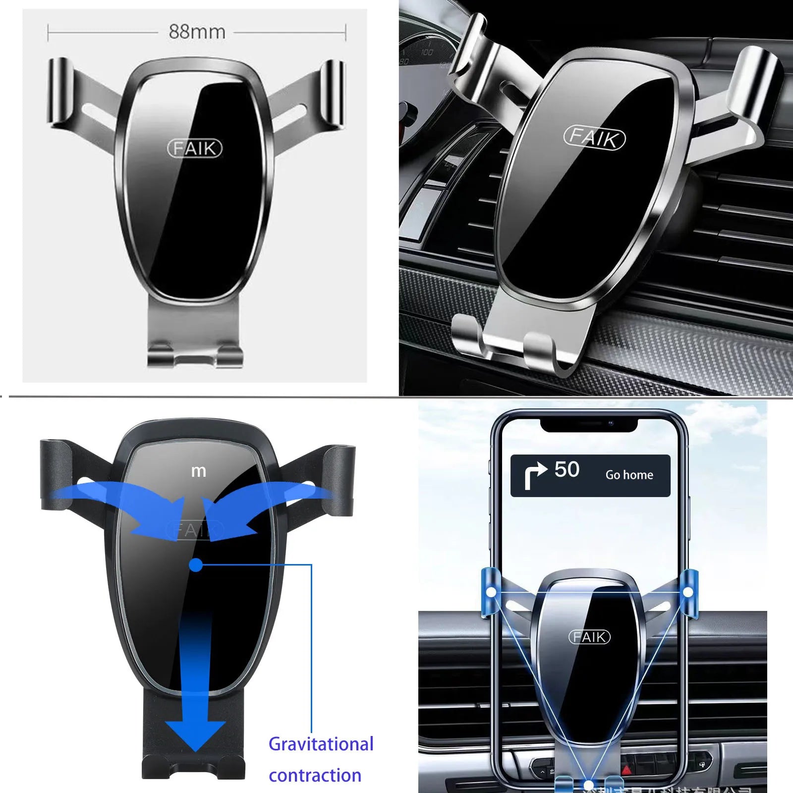 Car Phone Holder for Peugeot 3008 2021-2023 GPS Bracket Navigation Stand Auto Accessories